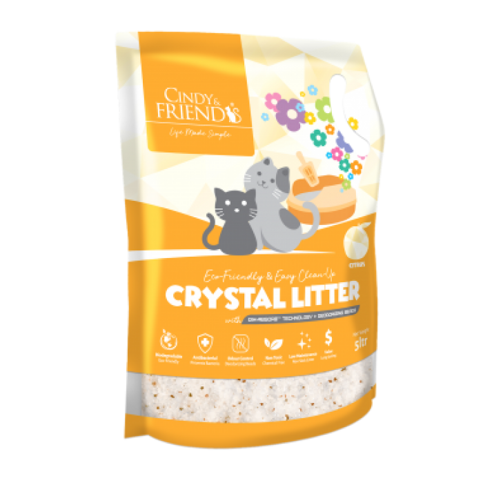 Cindy and Friends Crystal Litter Citrus 5L
