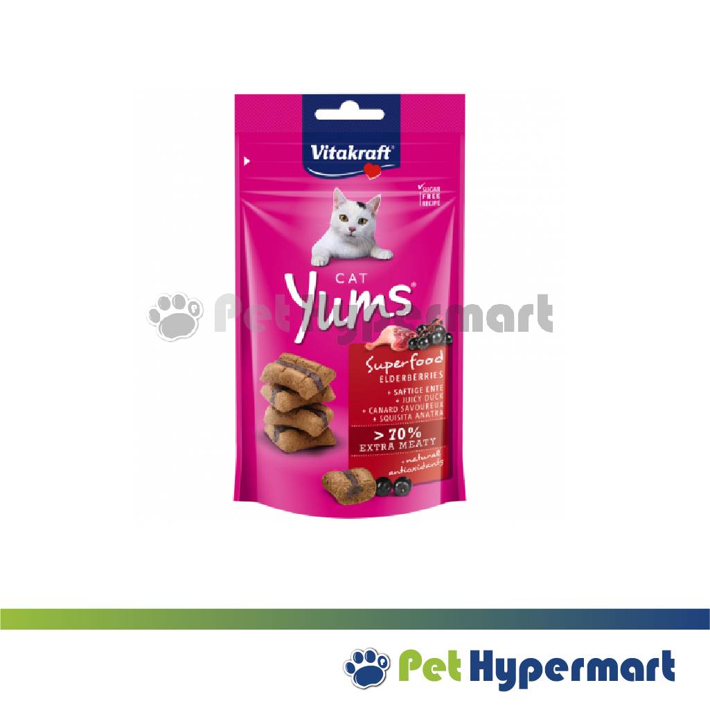 Vitakraft Cat Yums Soft Treats 40g (Soft Snak Kucing Enak)