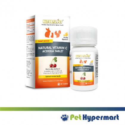 Natural Pet Supplement for Small Animal Hamster | Rabbit | Ferret | Guinea Pig | Rabbit 60 Tablets Natural Pet Supplement for Small Animal Hamster | Rabbit | Ferret | Guinea Pig | Rabbit 60 Tablets