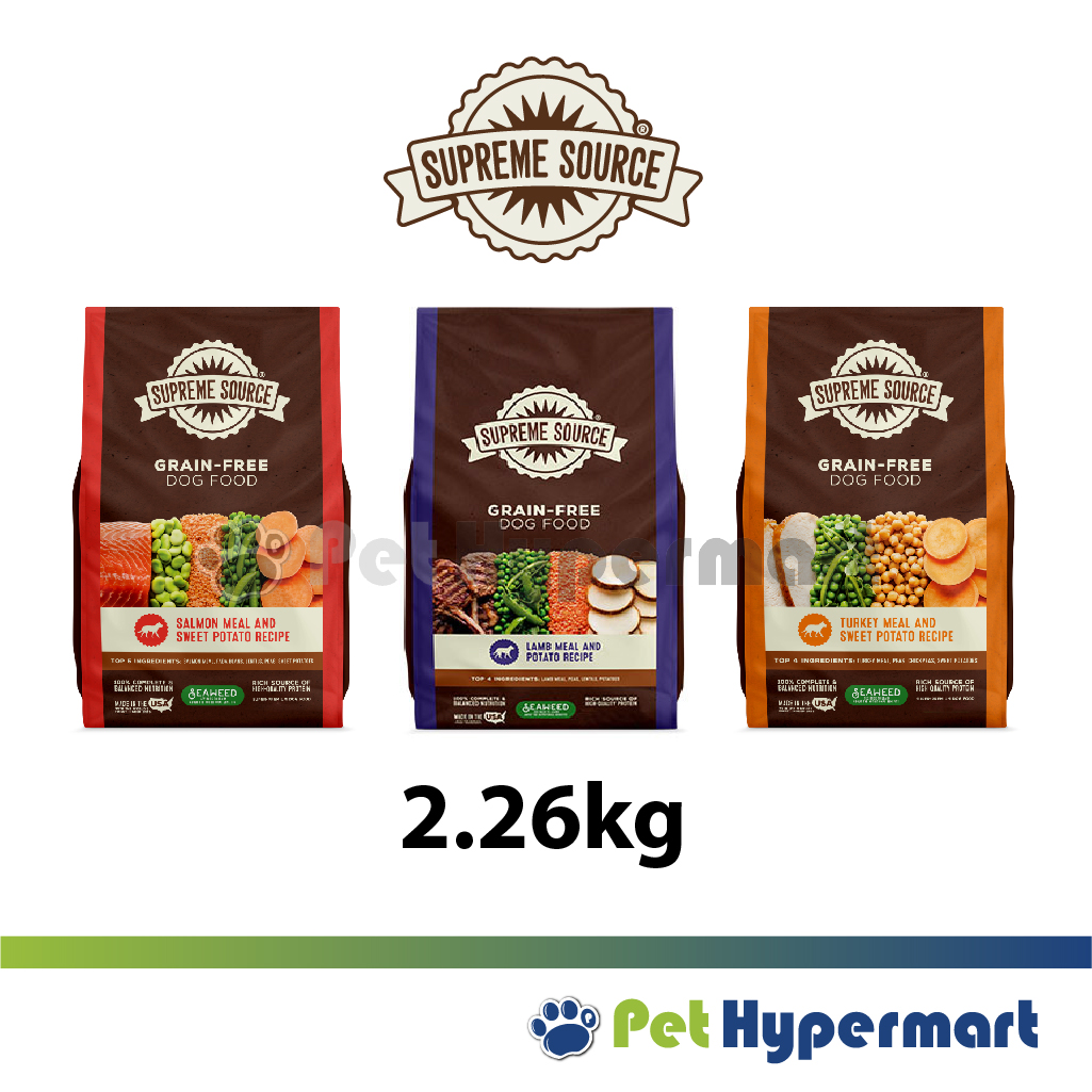 Supreme Source® Grain Free Dog Dry Food 5lbs 11lbs 22lbs (2.26kg