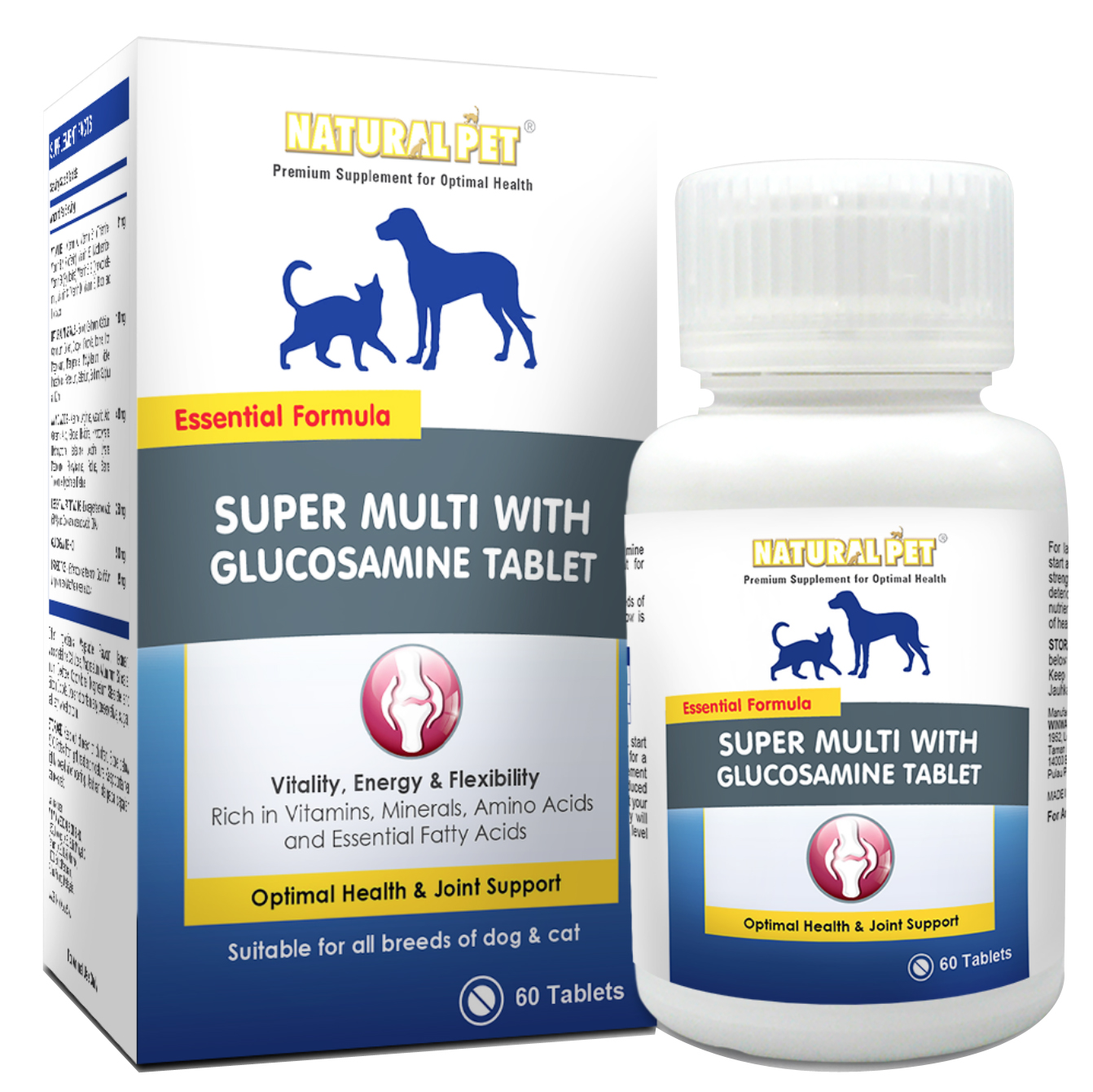 Natural Pet Super Multi with Glucosamine Tablet (60 chewables)