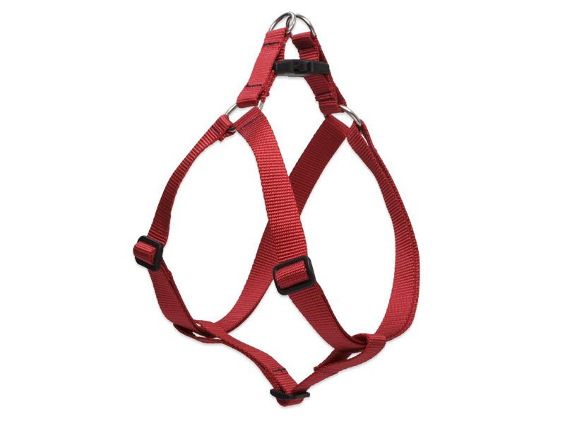 AM Adjustable Dog Harness Red 10mm x 12 inch 16 inch